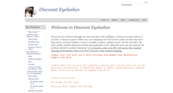 Desktop Screenshot of discounteyelashes.com